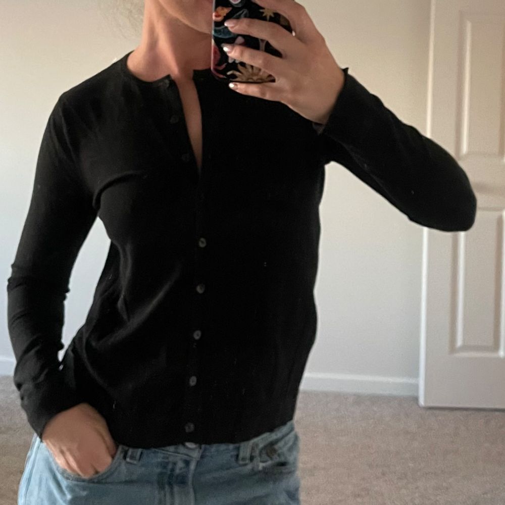 Vintage 90s August Silk Button Front Classic Cardigan‎